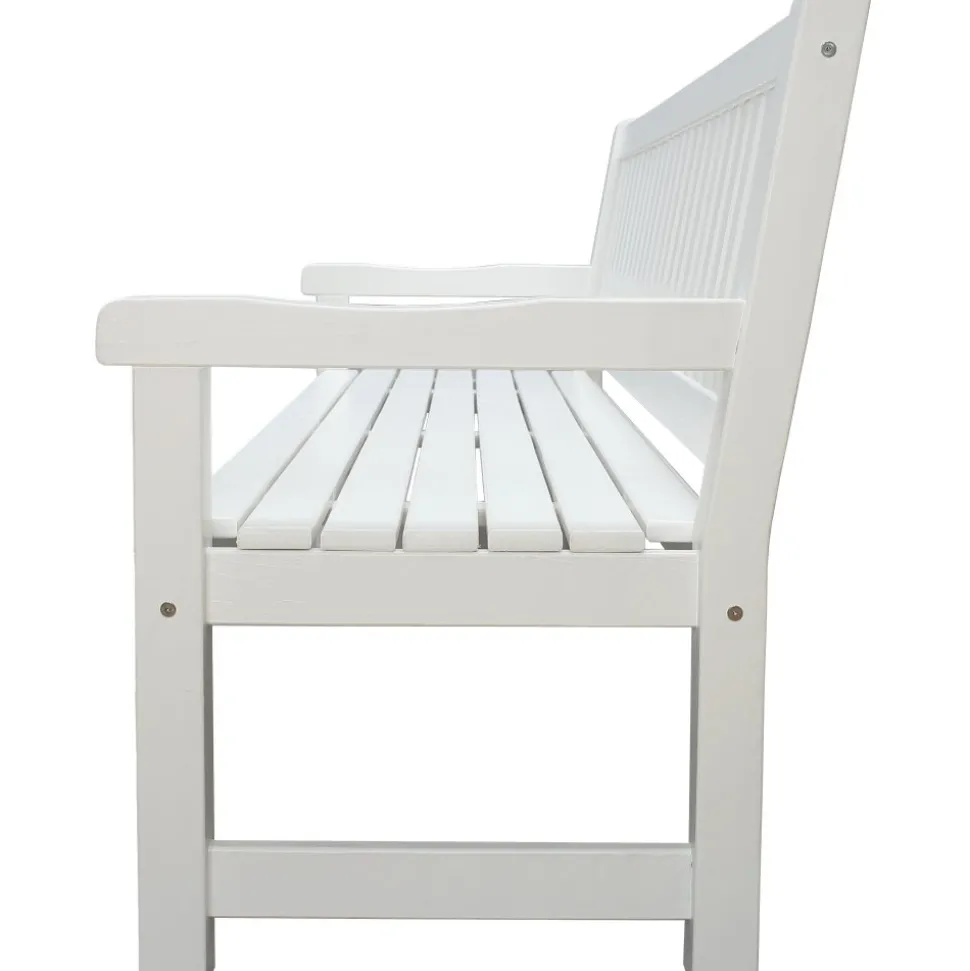 Brooklyn sittbänk - Vit + Rengöringsmedel för utemöbler