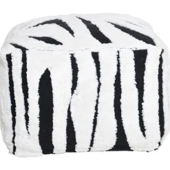 Buffy puff - Svart/vit