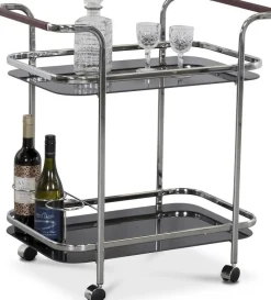 Butler 7 serveringsvagn i krom + Möbeltassar