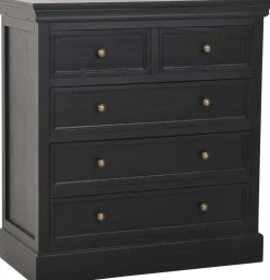 Byrå svart - Bristol + Fläckborttagare för möbler