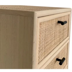 Byrå svart med rotting - React + Fläckborttagare för möbler