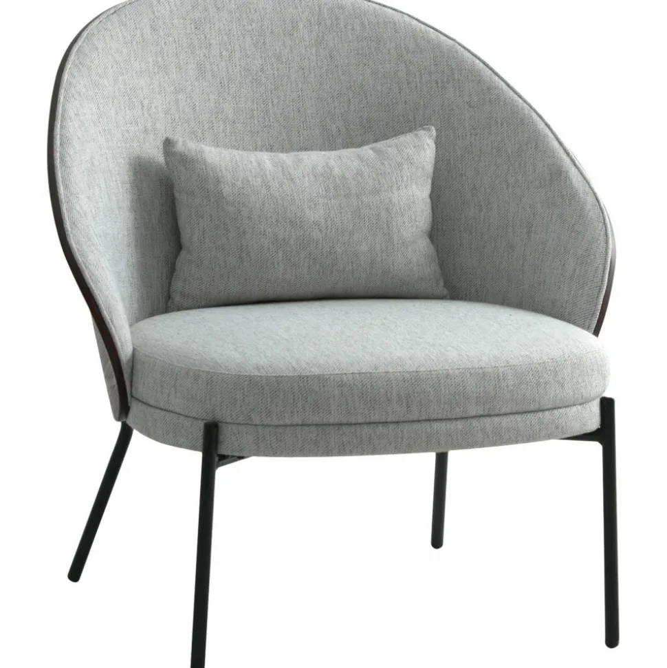 Canelas fåtölj Ljusgrå/Mörkbrun