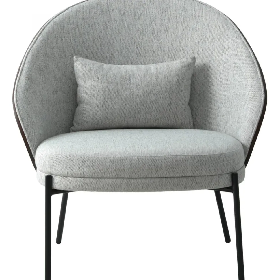 Canelas fåtölj Ljusgrå/Mörkbrun