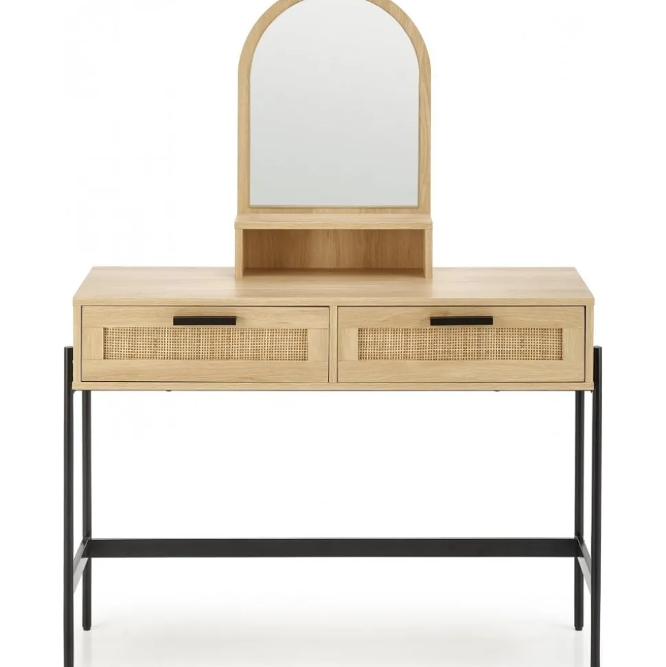 Carmen sminkbord 104 x 35 cm - Beige/svart