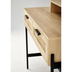 Carmen sminkbord 104 x 35 cm - Beige/svart