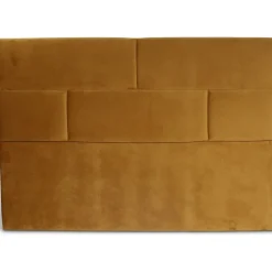 Carpe sänggavel med mönster (Guld sammet) - Valfri bredd