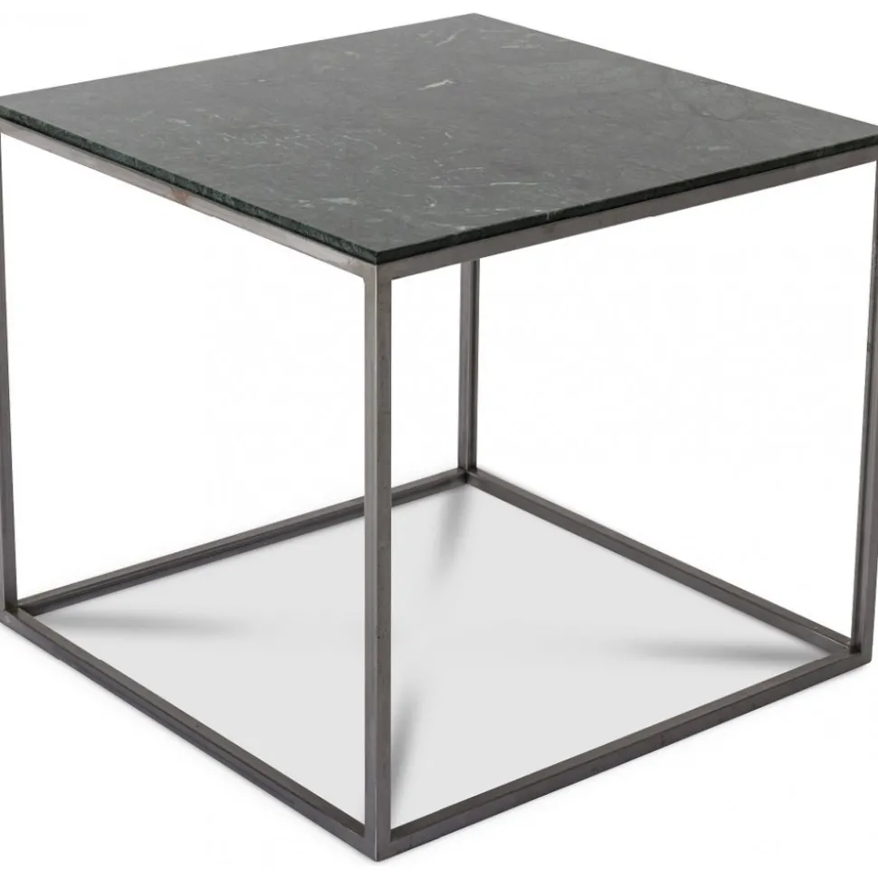 Carrera soffbord fyrkantigt Grön Marmor - Valfri färg underrede!