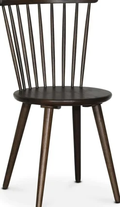 Castor pinnstol brunoljat trä + Möbeltassar