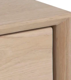 Century sängbord vägghängt i Vitpigmenterad ek + Möbeltassar