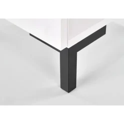 Chantelle sängbord - Vit/svart