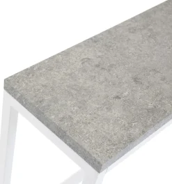 Charlotte avlastningsbord 110 x 30 cm - Vit/betongimitation