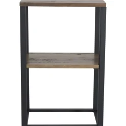 Charlotte sängbord - Svart/teak