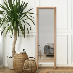 Cheval spegel 45 x 145 cm - Beige