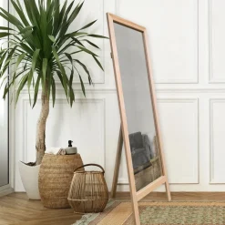 Cheval spegel 45 x 145 cm - Beige