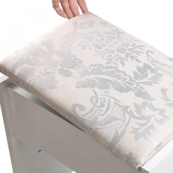 Cindy vitt sminkbord med stol