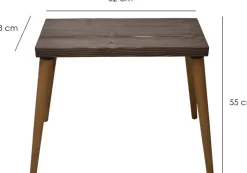 Convertry satsbord 62x28 | 52x28 | 42x28 cm - Valnöt/ek