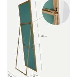 Cool golvspegel 170 cm - Guldram