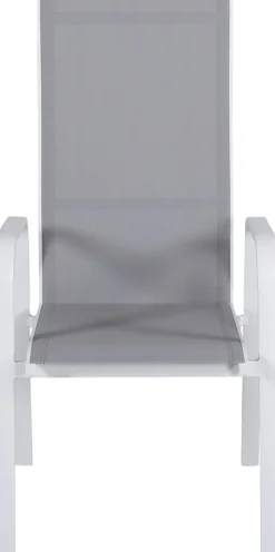 Copacabana karmstol - Grå/Vit + Rengöringsmedel för utemöbler