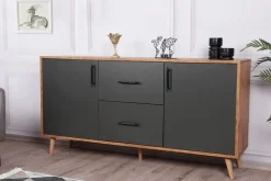 Cordoba skänk - Valnöt/antracit