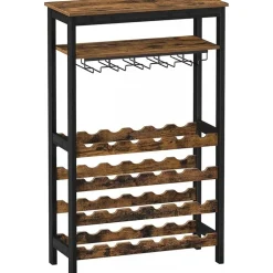 Corriente vinställ - Brun/svart + Möbeltassar