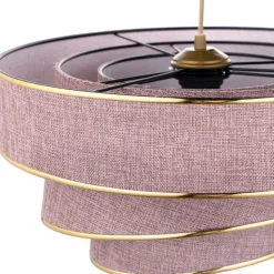 Couper taklampa - Puderrosa/guld