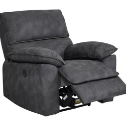 Coventry el reclinerfåtölj grå microfiber