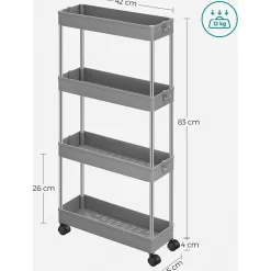 Criollo kökshylla 83 cm - Grå