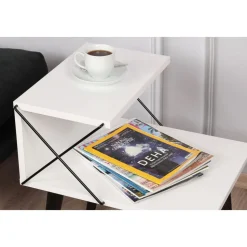 Cross sängbord - Vit