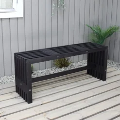 Cuba bänk - Svartlasyr + Fläckborttagare för möbler