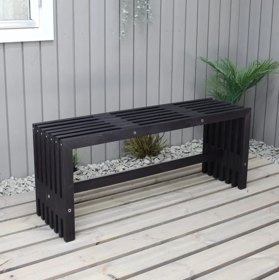 Cuba bänk - Svartlasyr + Fläckborttagare för möbler