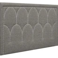 Dalarö sänggavel (Grått tyg) - Valfri bredd