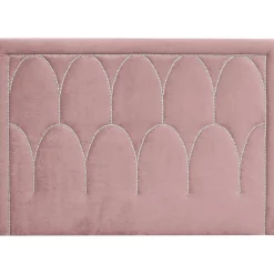 Dalarö sänggavel Rosa sammet - Valfri bredd