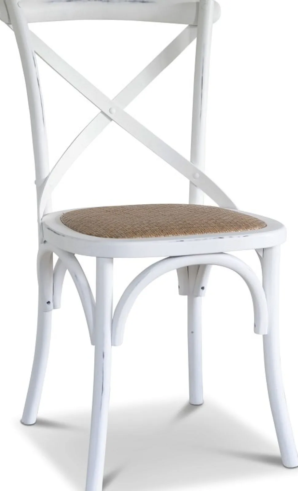 Dalarös matgrupp 180 cm bord vit/ek + 6 st vita Gaston matstolar