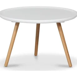 Dalsland runt soffbord Ø55 cm- Vit/ek