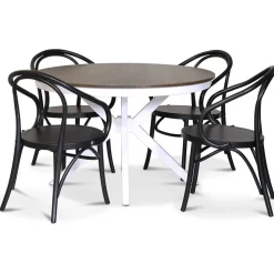 Danderyd No.30 svart karmstol i böjträ + Fläckborttagare för möbler