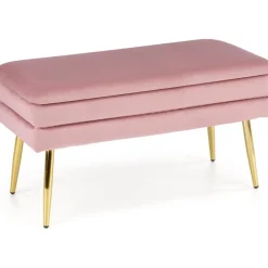 Darnell sittbänk - Rosa/guld