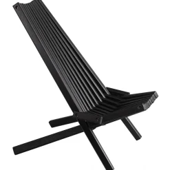 Däckstol svart med nackkudde