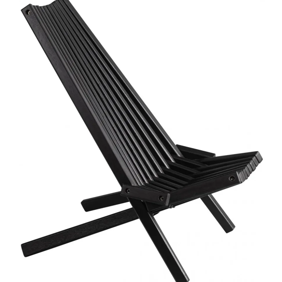 Däckstol svart med nackkudde