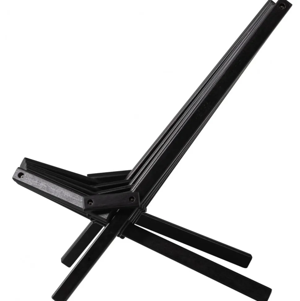 Däckstol svart med nackkudde + Textilskydd för utemöbler