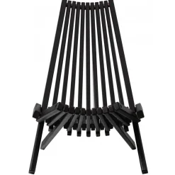 Däckstol svart med nackkudde + Textilskydd för utemöbler