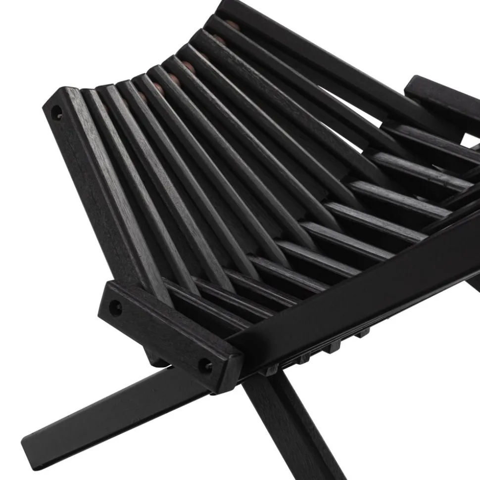 Däckstol svart med nackkudde + Textilskydd för utemöbler