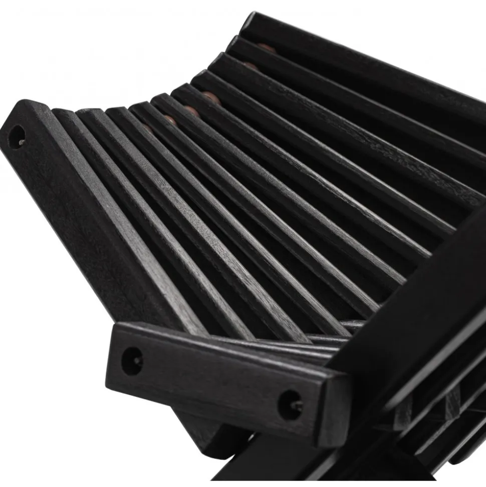 Däckstol svart med nackkudde + Textilskydd för utemöbler