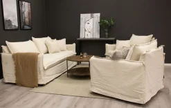 Delfi 2-sits soffa - Linne