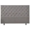 Deluxe pikerad Sänggavel 180 x 125 cm - Grå
