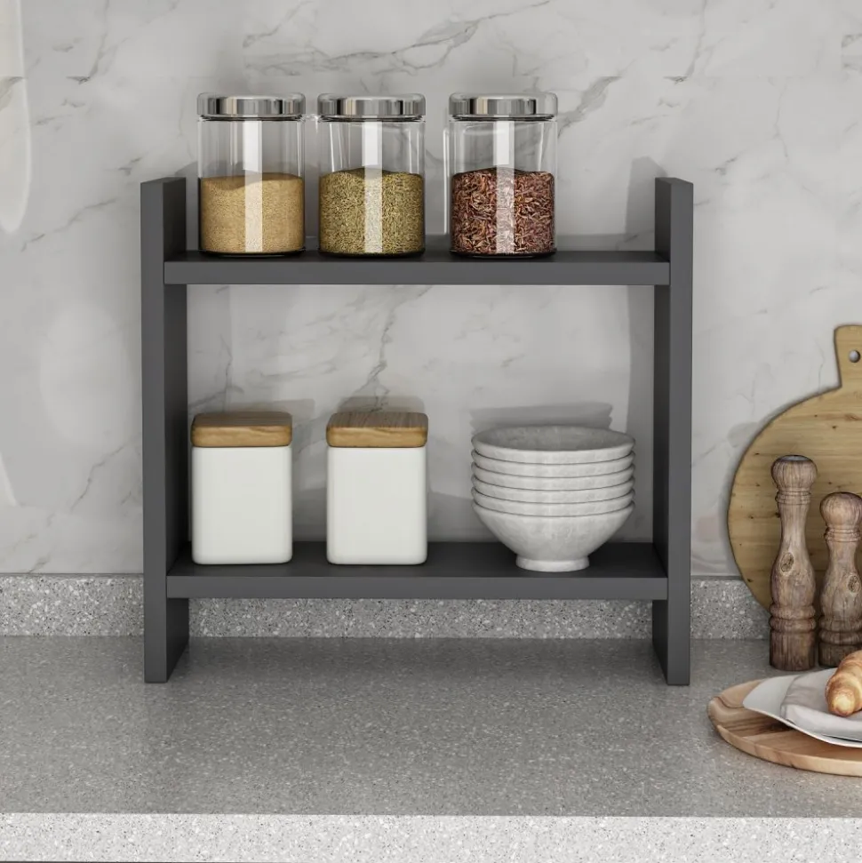 Denver kökshylla - Antracit