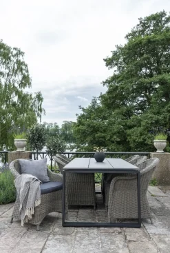 Denver matbord - Grå/svart - 220x100 cm + Textilrengöring för möbler