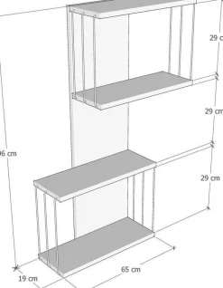 Destan vägghylla - Furu