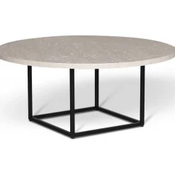 Dexter runt soffbord i travertin Ø105 cm