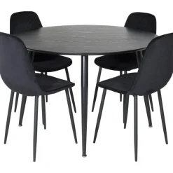 Dipp matbord 115 cm - Svart