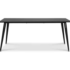 Dipp matgrupp; matbord 180x90 cm med 6 st svarta Castor pinnstolar + 4.00 x Möbeltassar